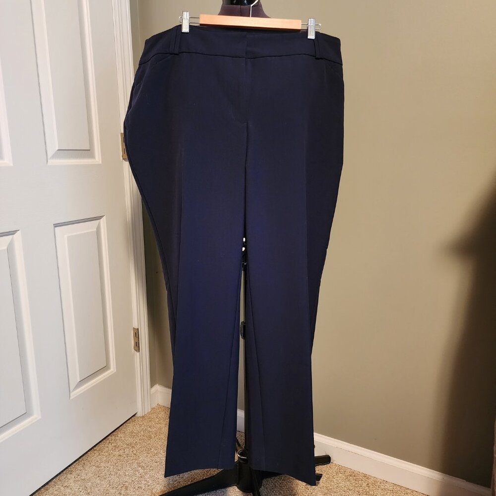 Alfani New 22W Navy Work Pant